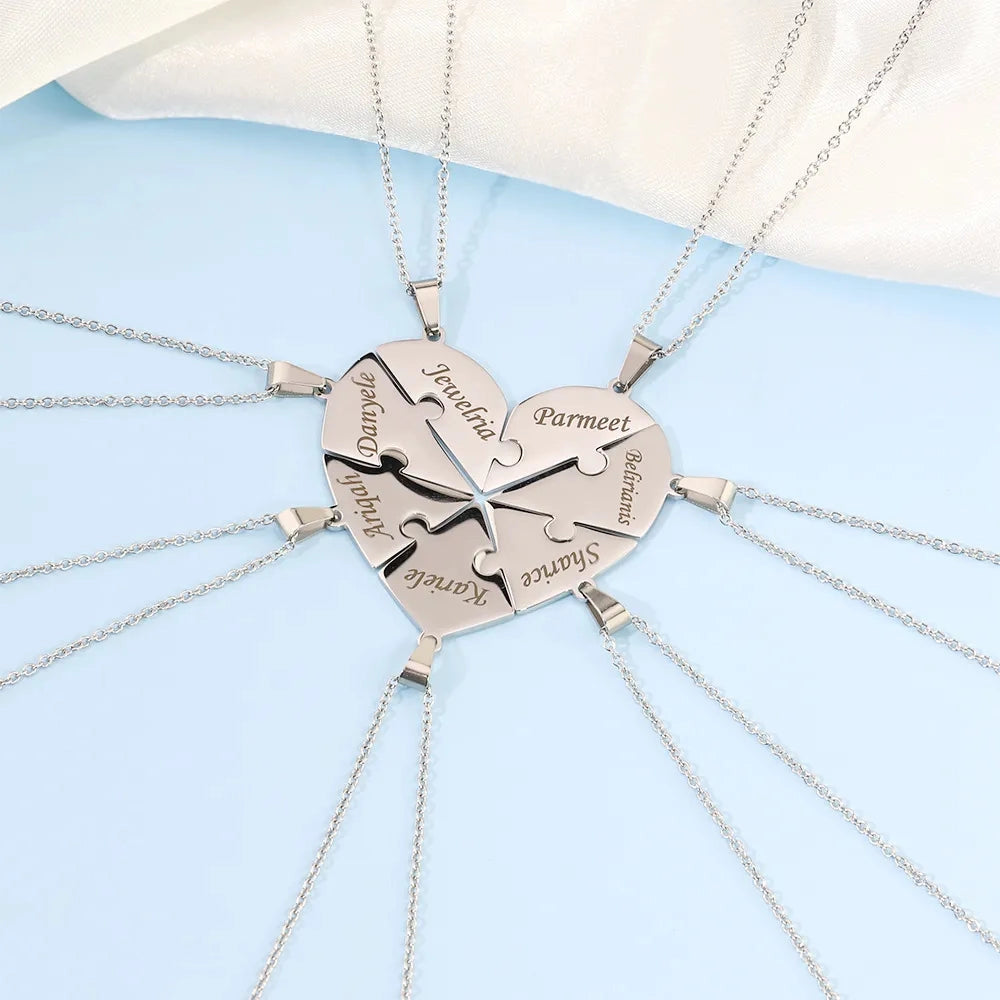 Bindung™ - Personalisierte Familien Puzzle Halskette