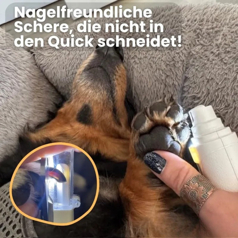 LichtSchere™ Pro – Die 2-in-1 LED-Krallenschere für Pfoten