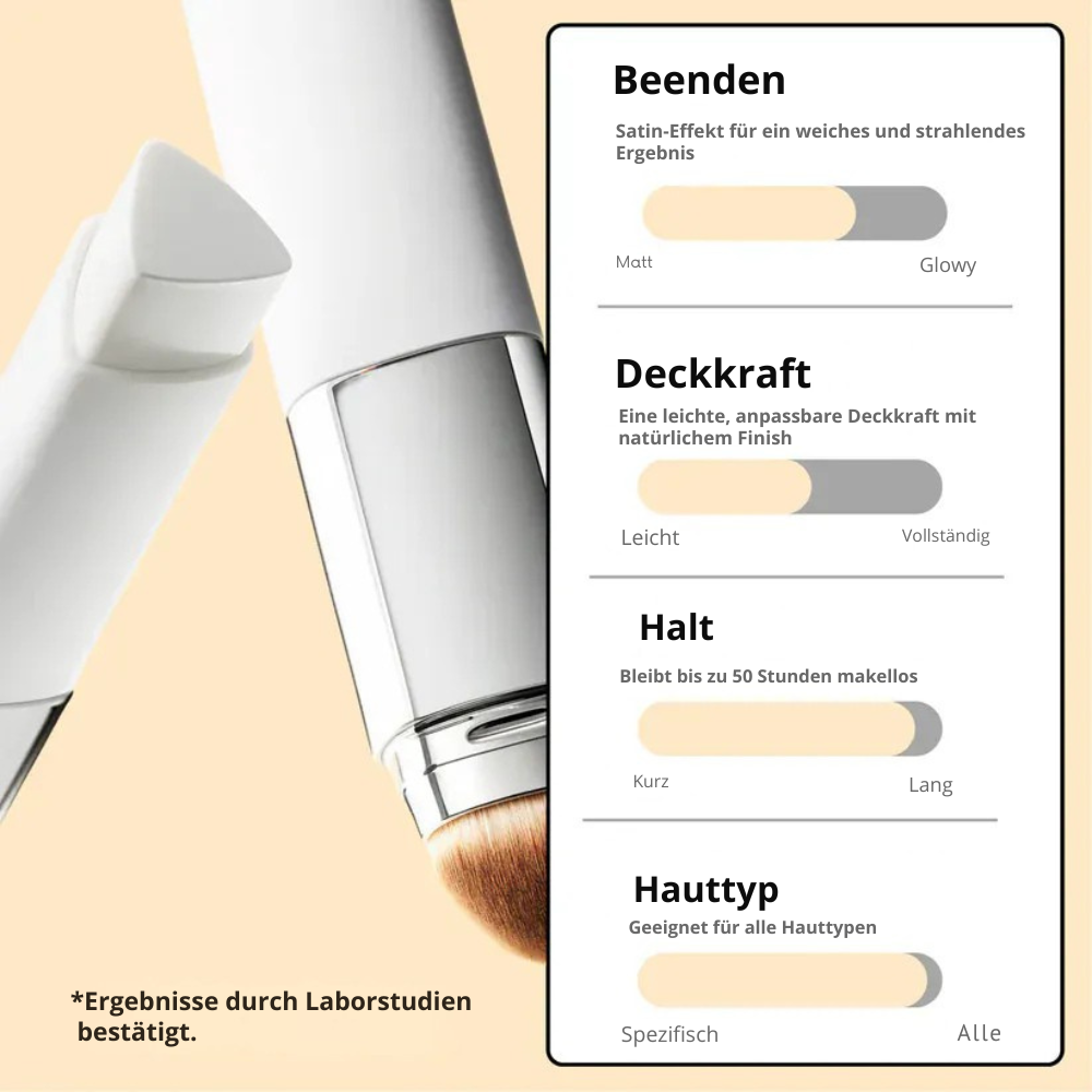2-in-1 Foundation mit integriertem Pinsel