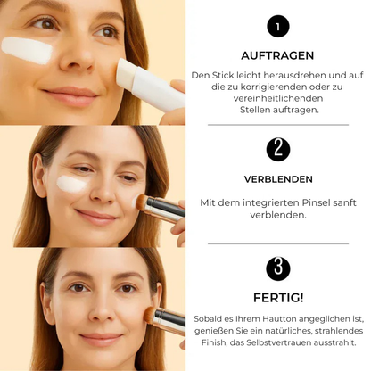 2-in-1 Foundation mit integriertem Pinsel