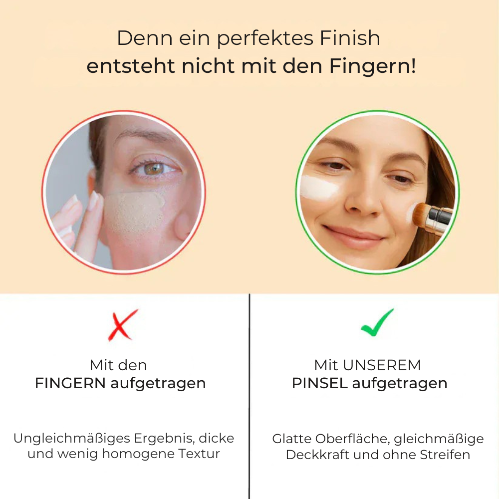 2-in-1 Foundation mit integriertem Pinsel
