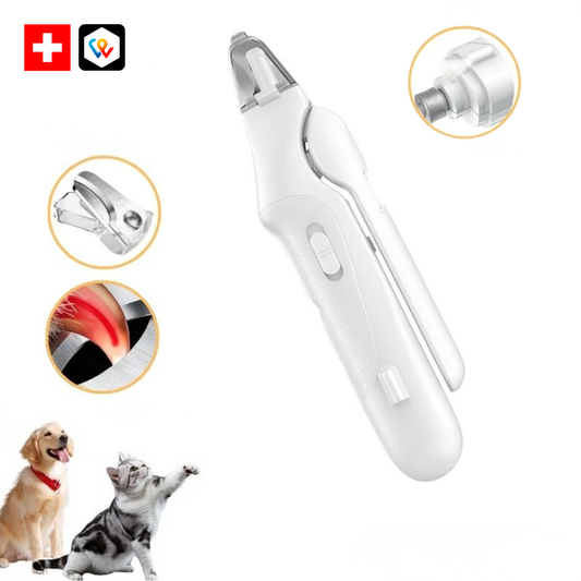 LichtSchere™ Pro – Die 2-in-1 LED-Krallenschere für Pfoten