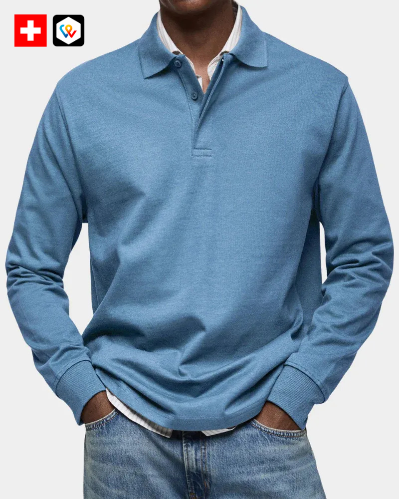 Wilson | Klassisches Langarm-Poloshirt