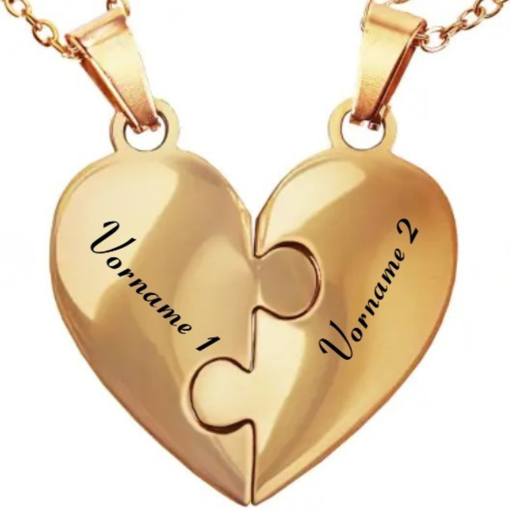 Bindung™ - Personalisierte Familien Puzzle Halskette