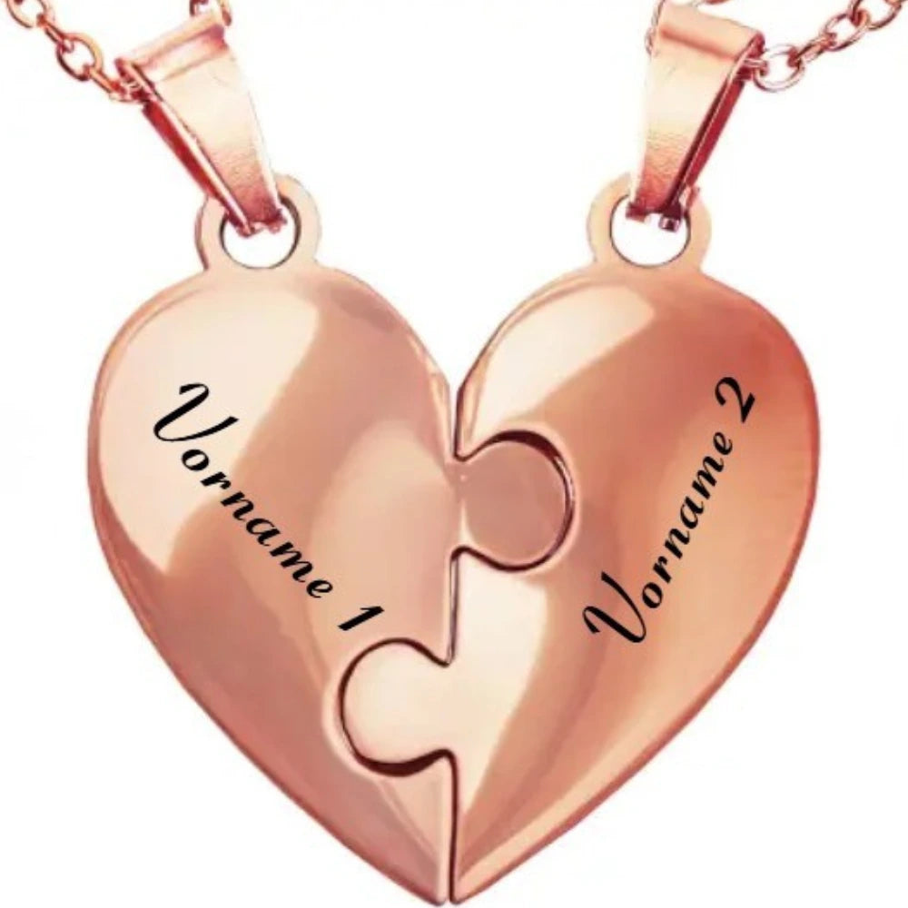 Bindung™ - Personalisierte Familien Puzzle Halskette