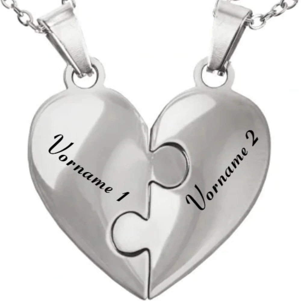 Bindung™ - Personalisierte Familien Puzzle Halskette