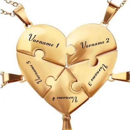 Bindung™ - Personalisierte Familien Puzzle Halskette