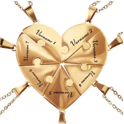 Bindung™ - Personalisierte Familien Puzzle Halskette
