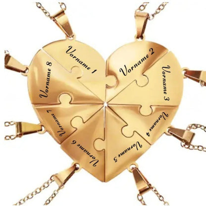 Bindung™ - Personalisierte Familien Puzzle Halskette
