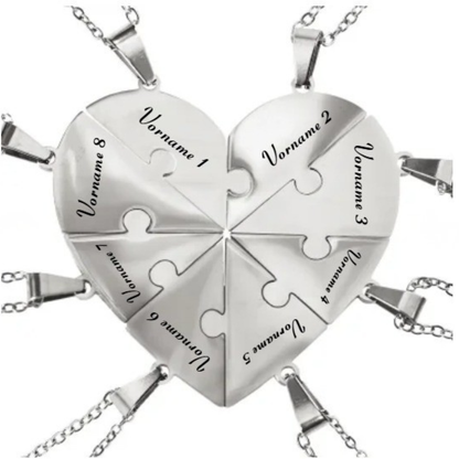 Bindung™ - Personalisierte Familien Puzzle Halskette